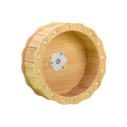 Mute Wooden Hamster Running Wheels