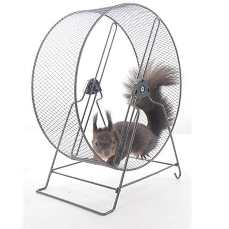 Black Wire Mesh Jogging Wheel For Hamster