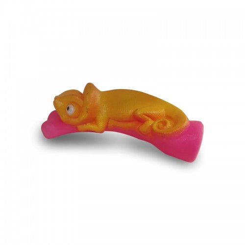 Dura Tuff Chameleon Rubber Chew Dog Toy