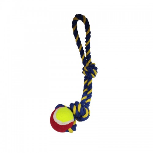 Knotted Tennis Ball Rope Toy for Dogs, Cats, Pet