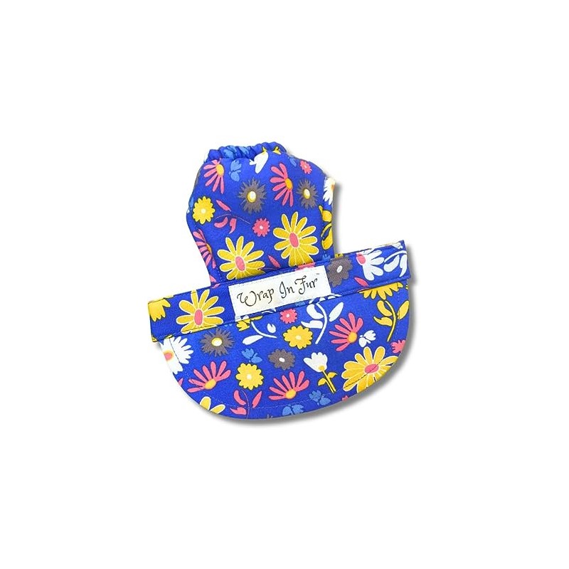 Fur Blue Floral Cap For Dogs